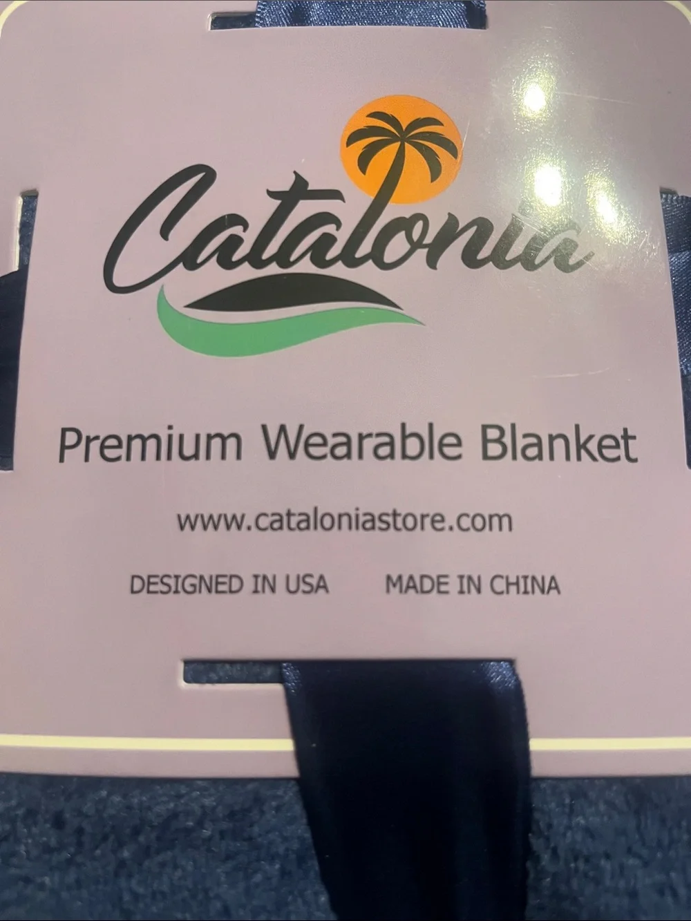 Premium Wearable Blanket - Navy